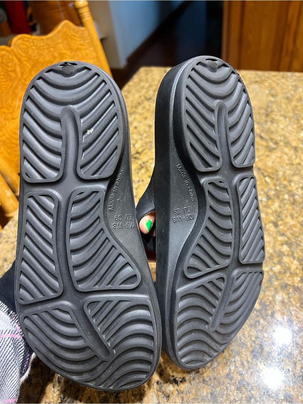 Reel Legenda Black Slide Sandals with Purple Logo Accents - Picture 12 of 15